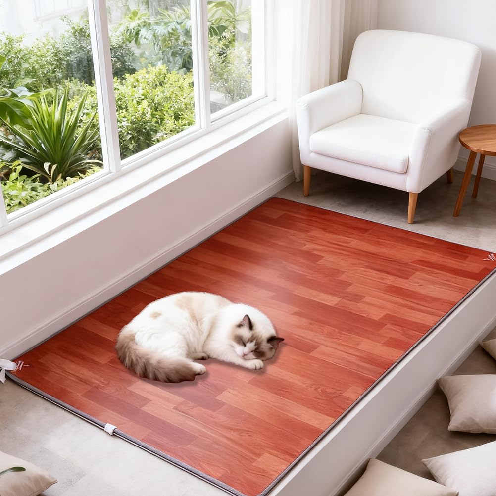 Tapis chauffant électrique extra large pour réchauffer le salon et le bureau