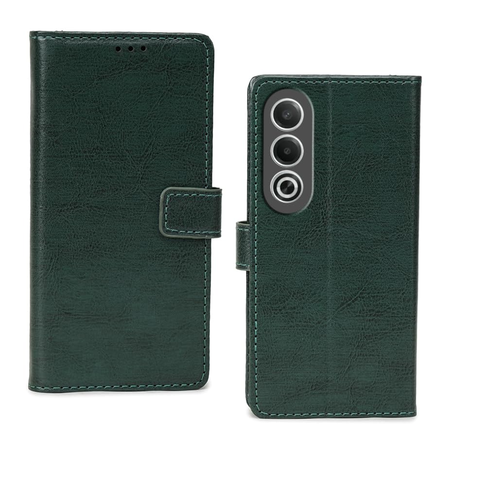 Inktree Oppo K12X 5G Flip Cover | Premium Leather Finish Flip Cover | with Card Pockets | Wallet Stand |Complete Protection Flip Cover for Oppo K12X 5G - Vintage Green (B0DF6D1MWG) Amazon Price History, Amazon Price Tracker