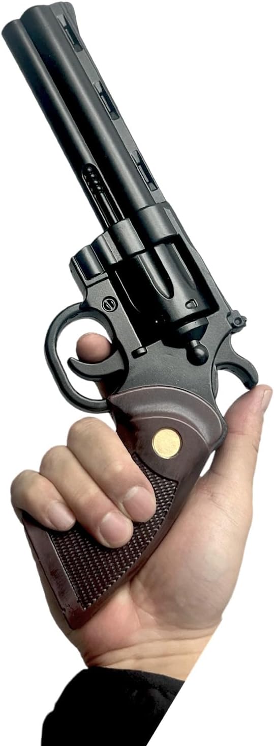 Colt Python Foam Replica Revolver – 11.5” PU Foam Cosplay Prop – Iconic Snake Gun from Movies, Games & Anime Halloween Collections (Black)