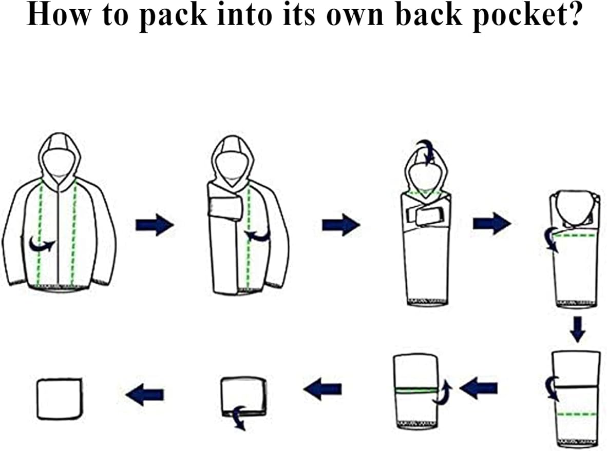 The COOFANDY Men's Packable Rain Jacket is designed to keep you dry and comfortable in wet weather conditions. Made of high-quality waterproof material, this lightweight jacket is perfect for outdoor activities such as running, hiking, and cycling. The hood provides extra protection from the elements, while the adjustable cuffs and hem allow you to customize the fit for added comfort.