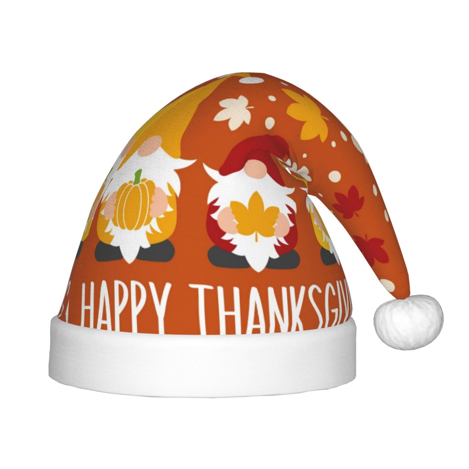 Xisover Santa Hat For Boys Girls Christmas Hat For Kids Xmas Hat For New Year Festive Party-Mushrooms Snails Butterflies