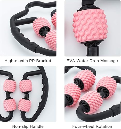 Miniatura 3 de StrongTek Masajeador de rodillo de punto gatillo para antebrazo, codo, mano, brazo y pierna liberación miofascial y fascial, auto masaje de tejido