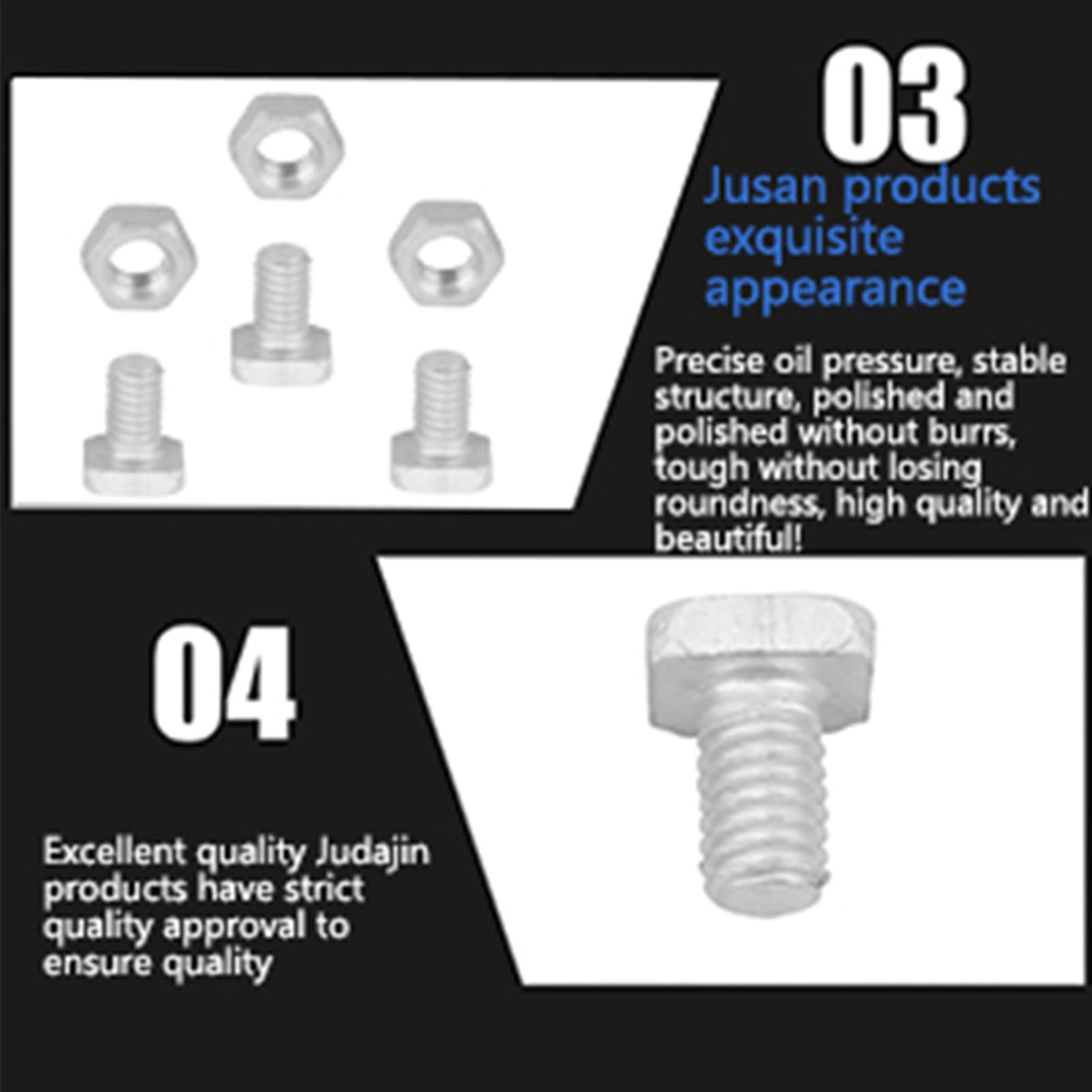 50 Paquets éCrous Et Boulons De Serre Boulons à TêTe CarréE éCrous Kit