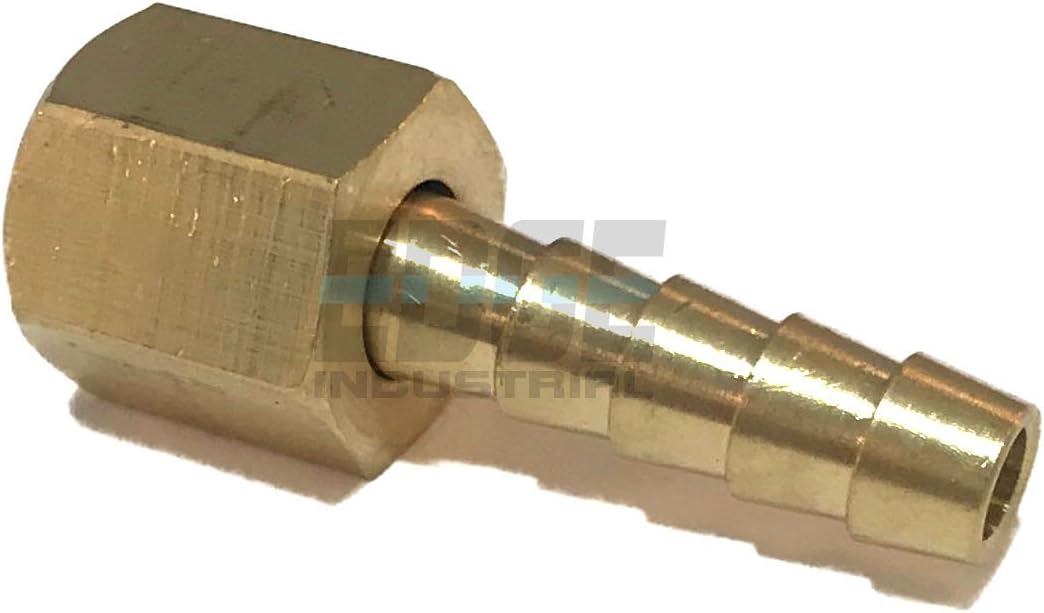 EDGE INDUSTRIAL 1/4" Hose ID to 1/4" 45° Female SAE Flare Brass Swivel