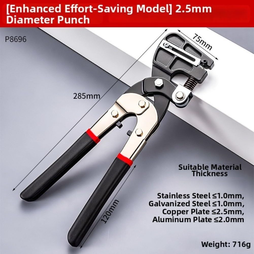 Alicate Sacabocados Metal Ajustable 42mm para acero Alicate Sacabocados(3.2mm)