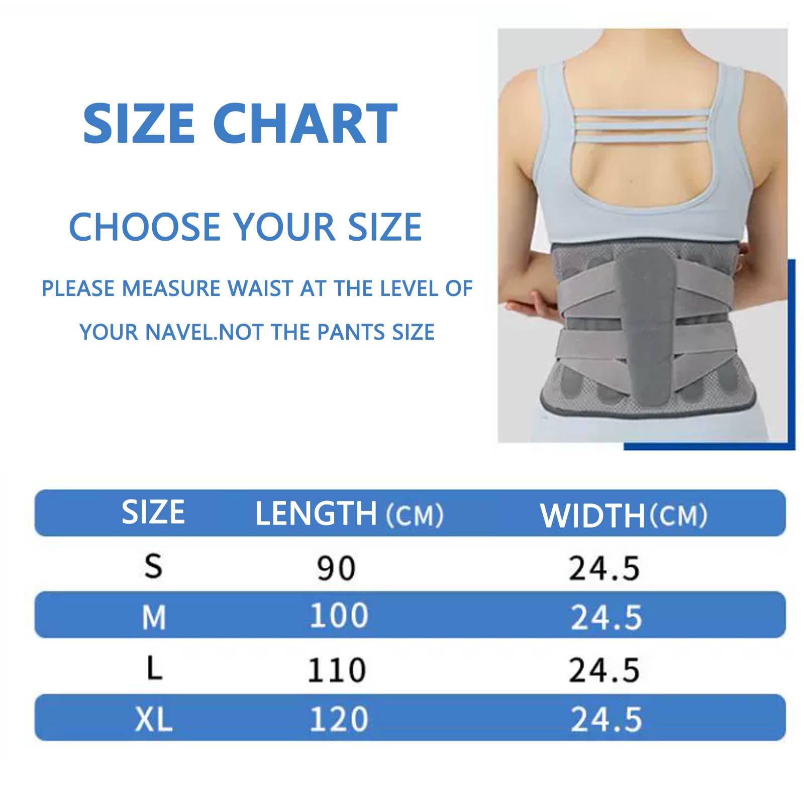 Faja Lumbar, Cinturón de Soporte Lumbar Ajustable con 5 Soportes y 2 Almohadillas reemplazables for ciática, Hernia discal escoliosis L(XL)