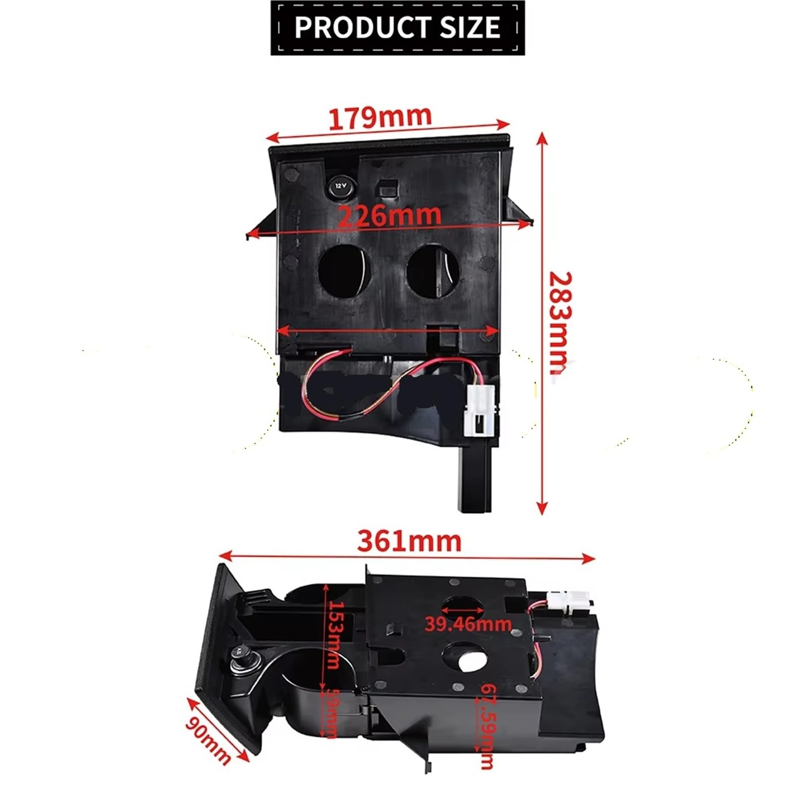 Compatibile Con T5 Per Transporter RHD Portabicchieri Posacenere Grigio Auto Anteriore Bevanda Tazza D'acqua Portabevande7H285860130T Parti Consolle Centrale