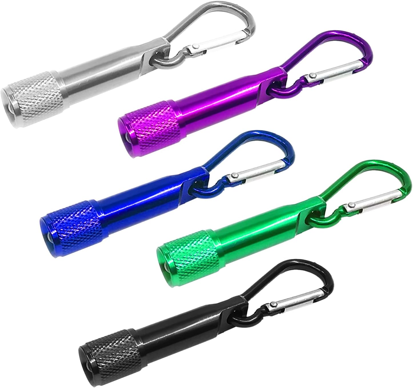 NINVVS 5pcs Colorful Mini Flashlights, Flashlights with Keychain