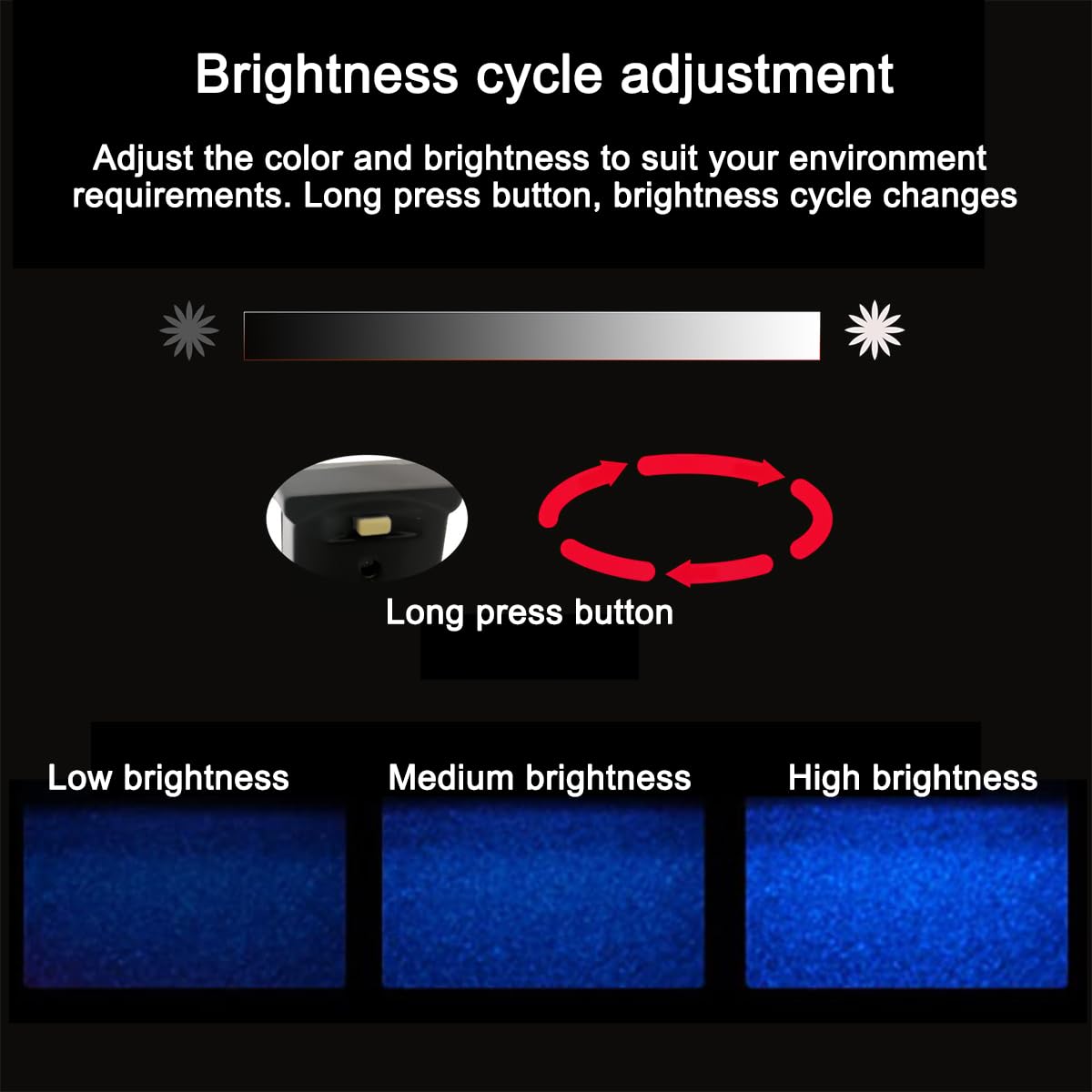 Mini Type-C RGB Light Brightness Adjustable 8 Color Changeable For Car - View #2