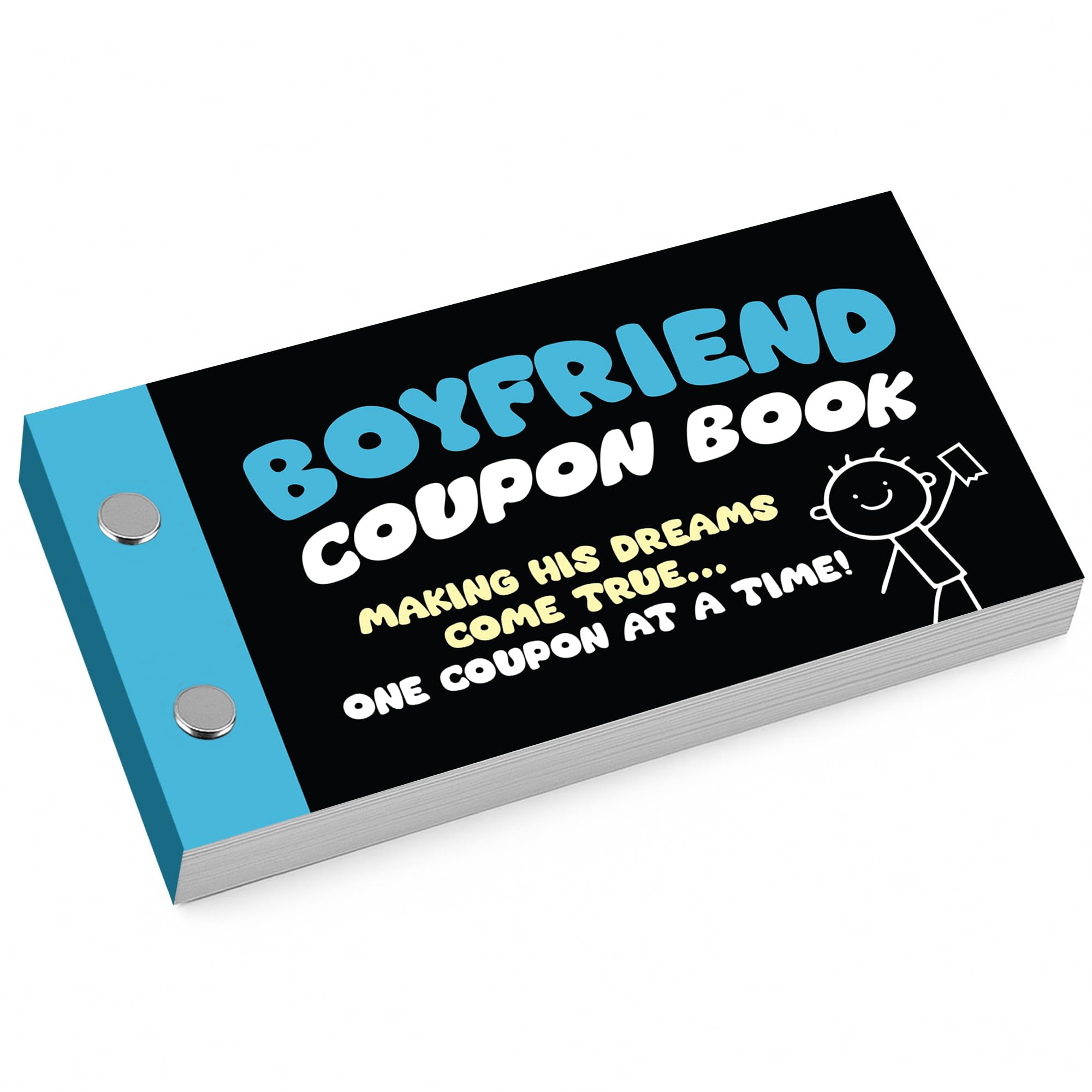 RED OCEAN Boyfriend Coupon Book Gift - Fun Romantic Love Coupons for Him, Cute Date Night Ideas, Anniversary Birthday Valentine Gift for Boyfriend or Partner