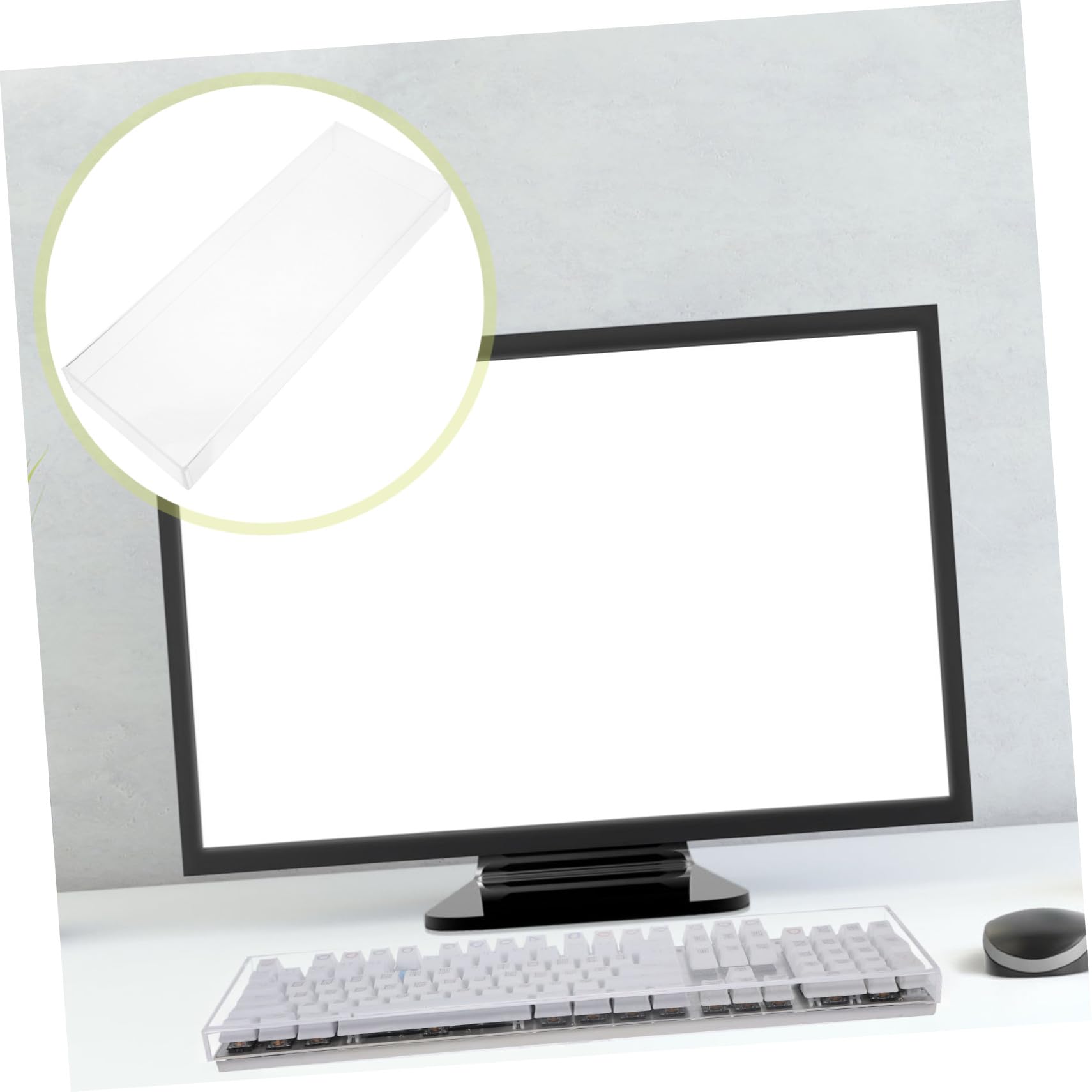 Angoily Acryl Staubdichte Schutzhülle Tastaturabdeckungen für Mechanische Tastaturen Transparente Einfache Installation Geeignet für Katzen und Gaming Keyboard