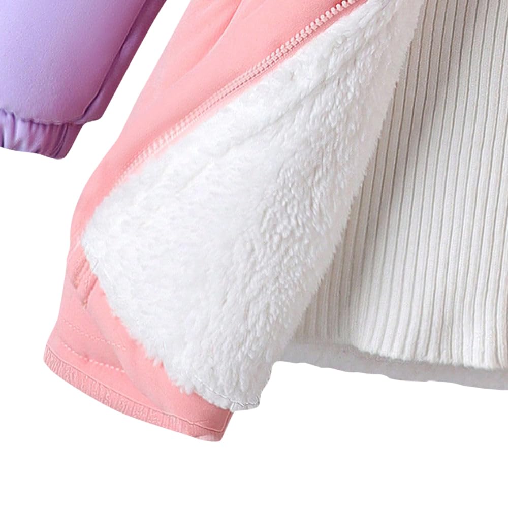 Hopscotch Girls Polyester Mini Length Long Coats in Pink Color For Ages 4-5 Years 2