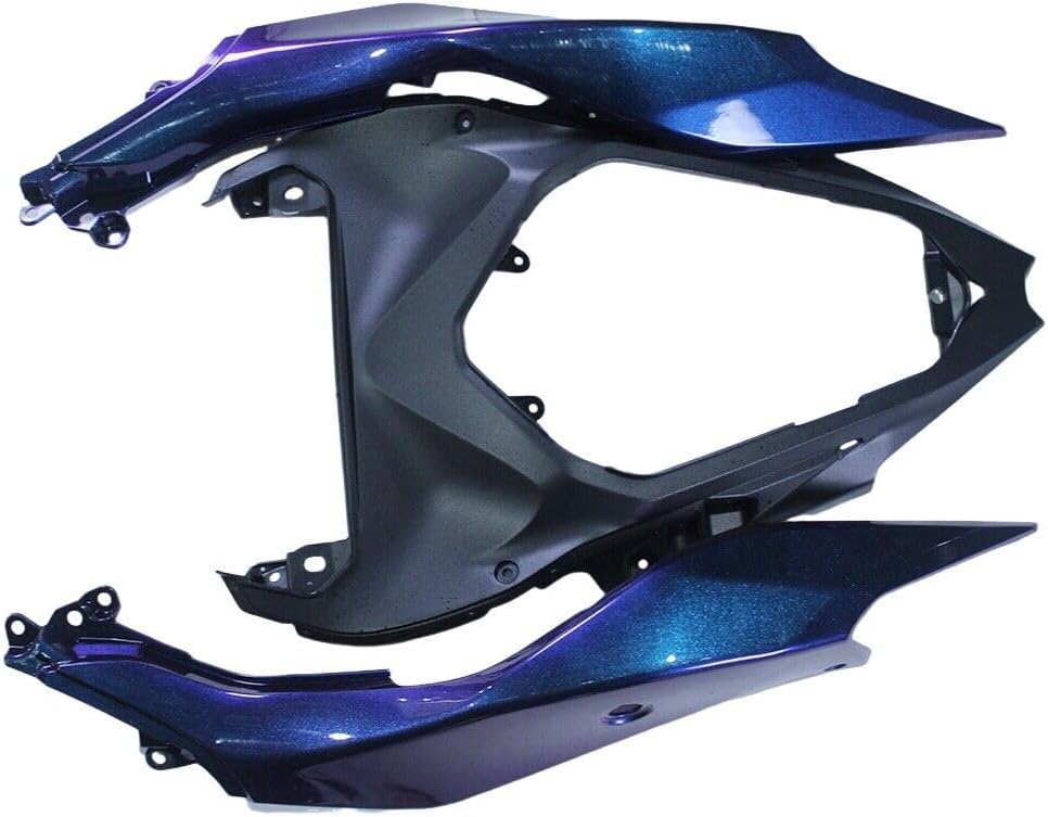Injection Fairing Kit Fit for 2024 2025 Kawasaki Ninja 500 Fairings 24 25 EX500 ABS Plastic Bodywork Body Frame Body Panel Cowling Set (Chameleon Purple & Blue)