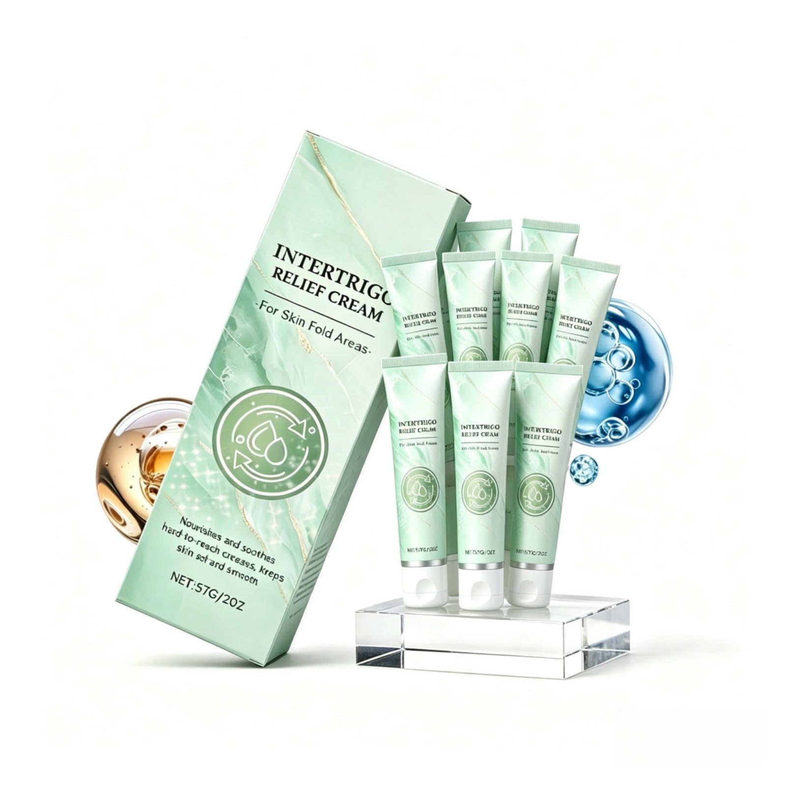 Crème De Soulagement Intertrigo, Formule À Absorption Rapide, Crème Contre Les Plis Cutanés, Lotion Apaisante Non Grasse, Protection Des Zones Sensibles, Pour Hommes Femmes, Réduction Des Fricti