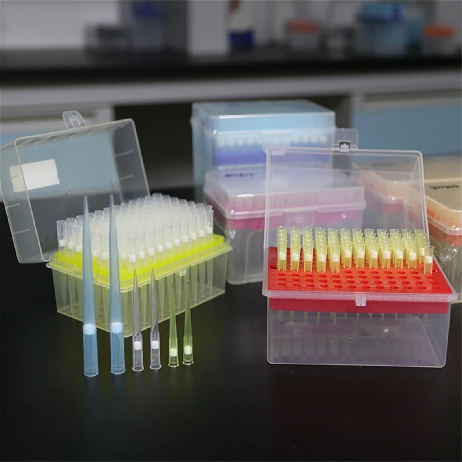 Puntali for pipette da laboratorio 10 ul 20 50 100 200 1000 for in plastica universali monouso con filtro,Precisione e accuratezza(20ul 96pcs)