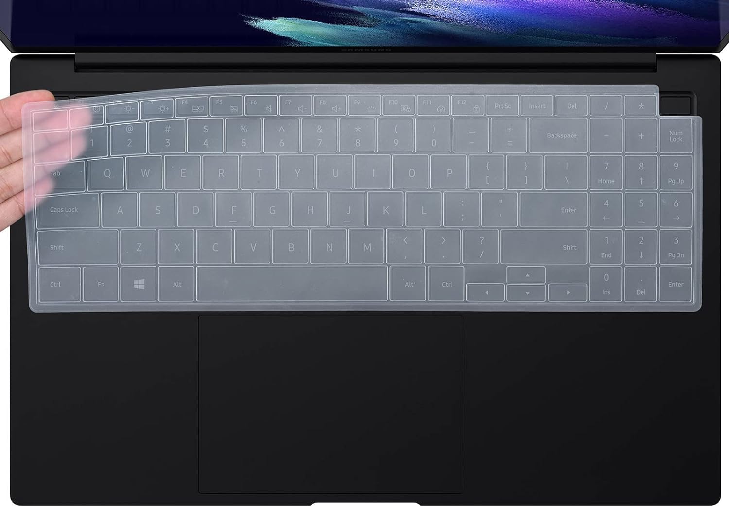 Capsa Keyboard Cover for Samsung Galaxy Book Pro 360 15.6 and Book 2 Pro 360 15.6", Galaxy Book Pro, Samsung Galaxy Book Pro 360 & Galaxy Book Pro 15.6" Keyboard Skin Cover Protector... (Black) (B0DFPVYRKP) Amazon Price History, Amazon Price Tracker
