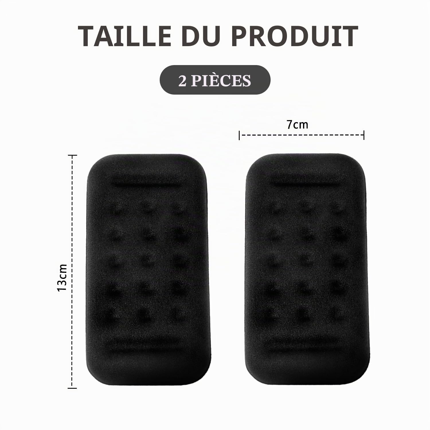 2PCS Coudières Coussin d’Accoudoir Voiture,Coussin Accoudoir Voiture Confortable avec Mousse à Mémoire,Accessoire Voiture Interieur Universel pour le Support des Bras