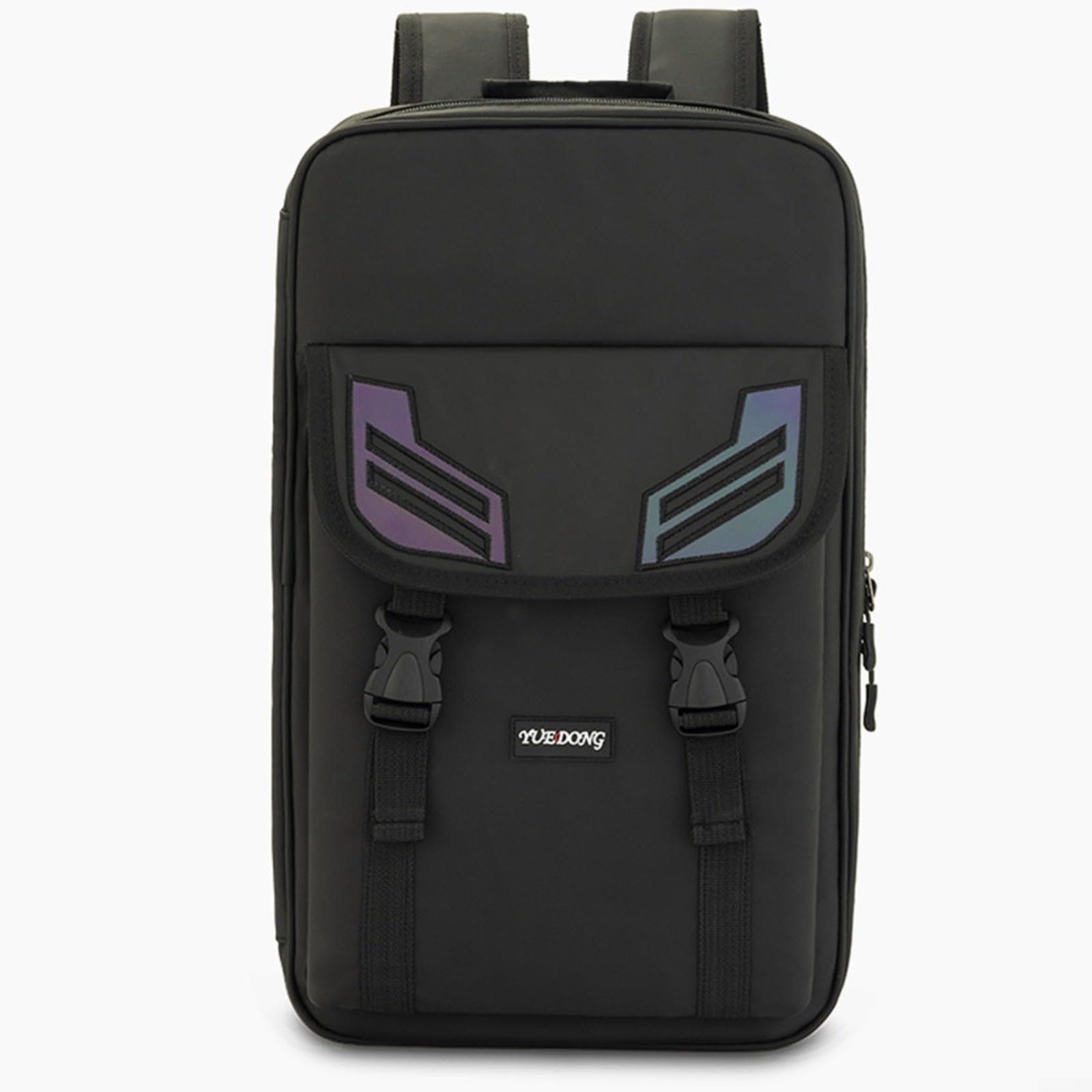Zaino per bacchette da batteria, custodia imbottita in tessuto Oxford con doppio scomparto per batteria, spartiti e accessori, nero, 45 x 26 x 4 cm