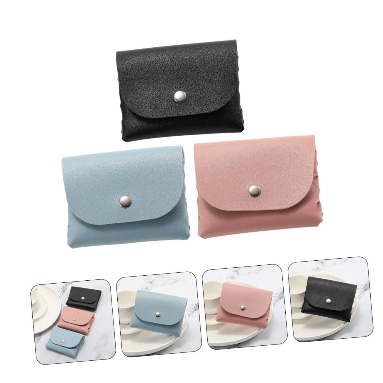 Beaupretty 5 Set Custodia Per Occhiali E Pratica Per Sole E Occhiali Design Multifunzionale 3 Pezzi*5