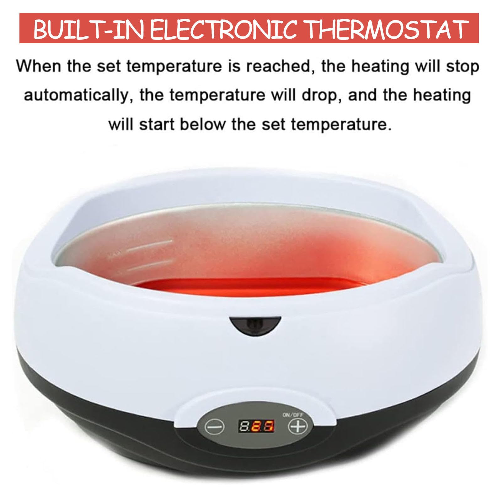 Macchina per Cera di Paraffina per Mani e Piedi, Bagno di Paraffina da 2800 Ml con Display della Temperatura Scaldacera per Paraffina per Spa Professionale e Salone di Bellezza per Uso