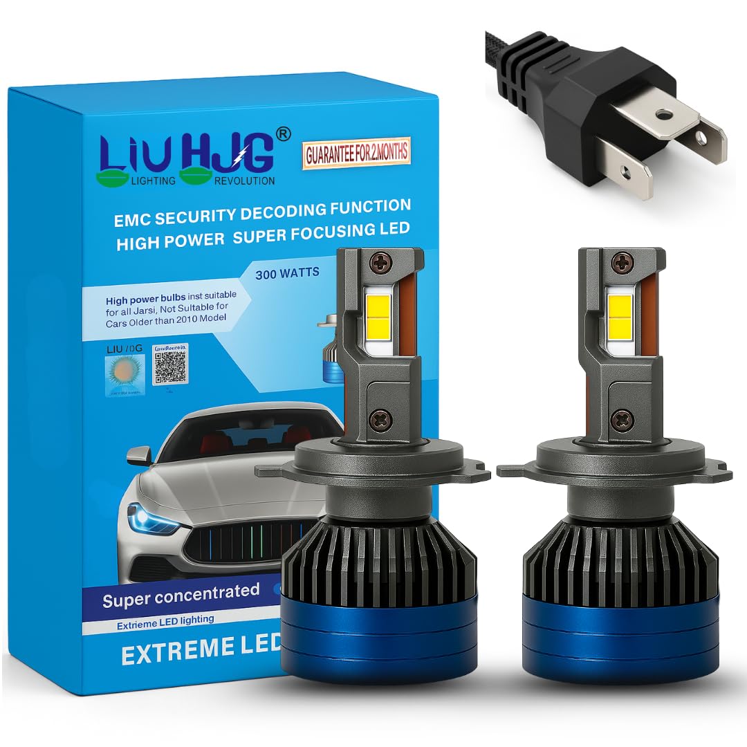 LIU HJG 300W H4 White Car LED DC 12V-80V Headlight Bulb-picture-25