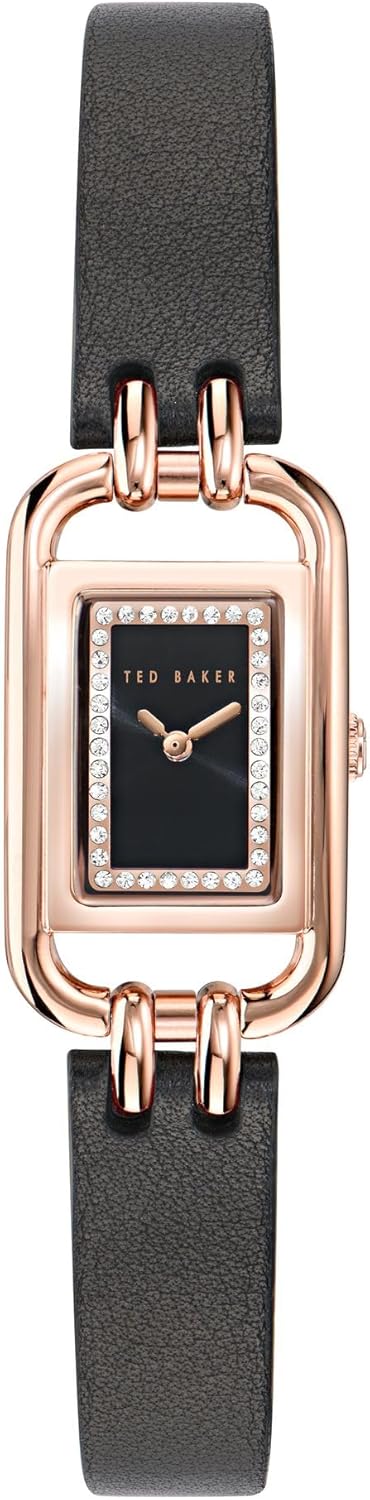 Ted Baker Tessye Ladies Black Leather Strap Watch (Model: BKPTTS4039I)