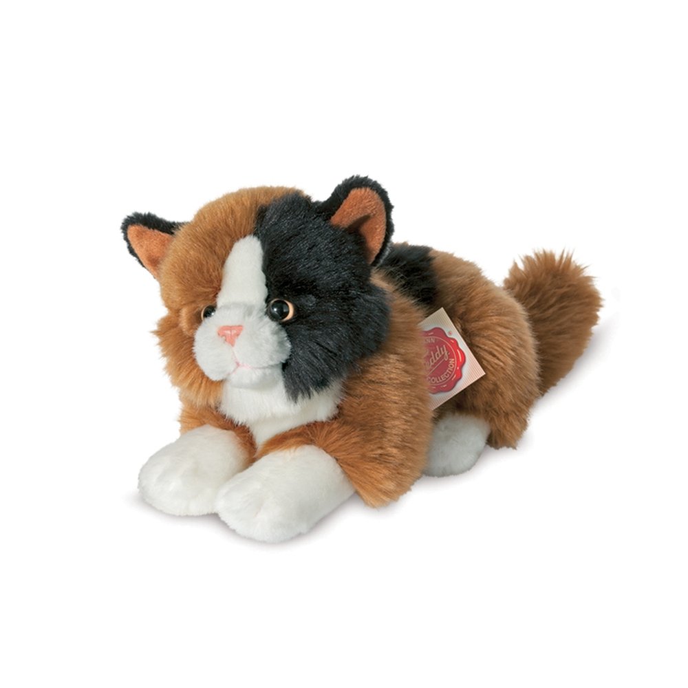 Teddy Hermann Glücks-Katze – 24 Cm Großes Plüschtier – Aus Weichem Plüsch Mit Recycelter Füllung
