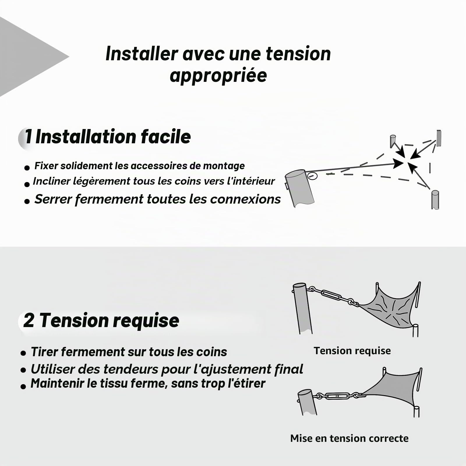 Voile d’ombrage Triangulaire 5x5x7.1 m - Toile Ombrage Extérieur Triangle HDPE Respirant (185g/m²) Voile Ombrage avec 98% de Protection UV pour Patio Jardin Pergola, Crème