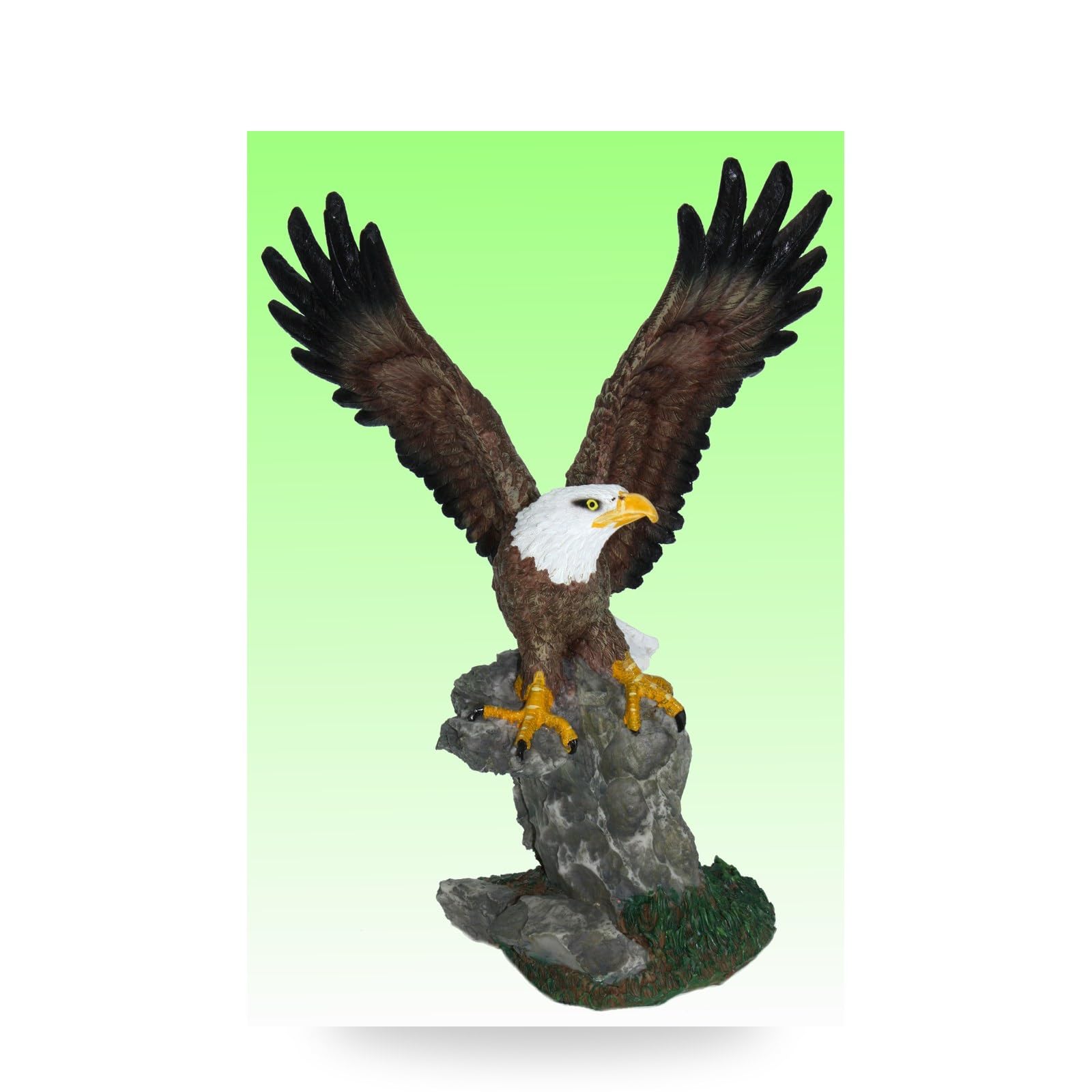 Cornelißen Polyresin Animal Figurine Bald Eagle, Height 27 cm