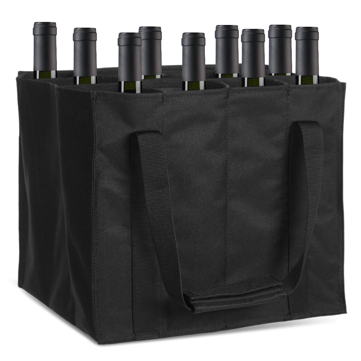 kelav 2 Pezzi Borsa Porta Bottiglie Acqua con 6 Scomparti, 27 x 18 x 27CM Pratico