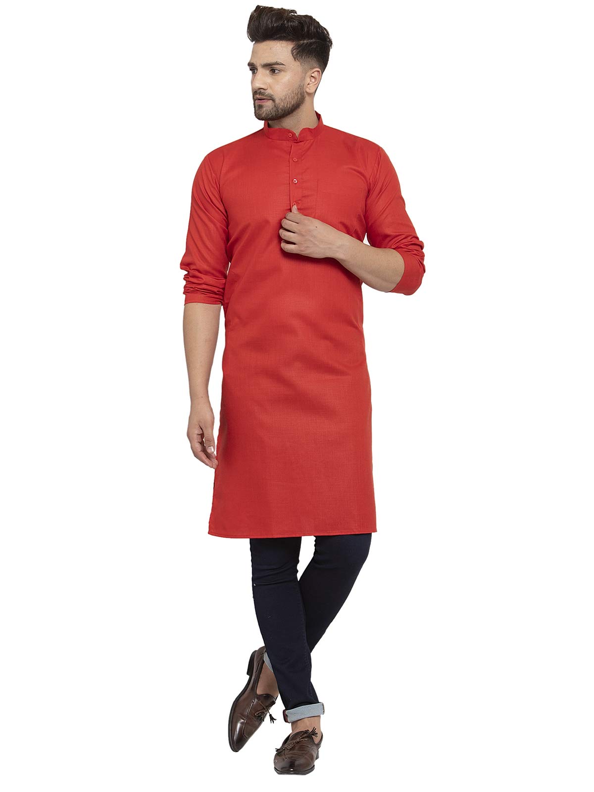 ABH LIFESTYLEMen' Cotton Kurta Only