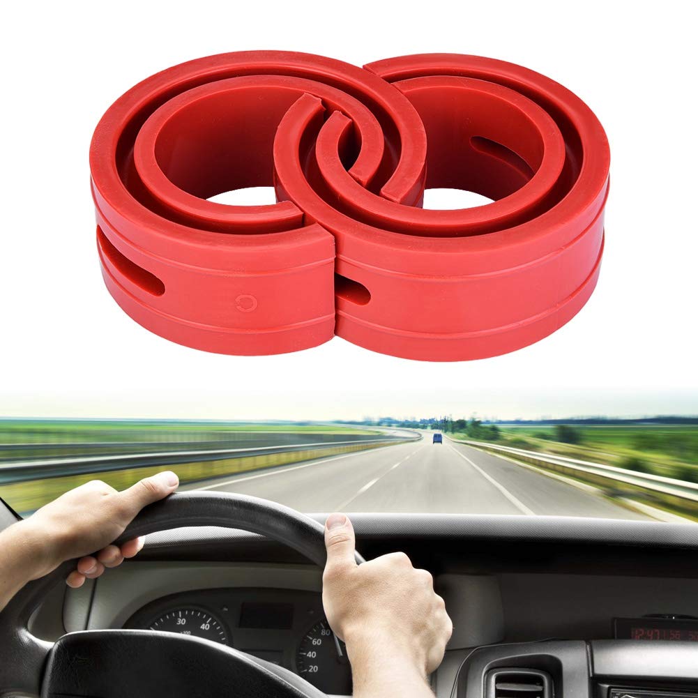 2pc Car Shock Absorber Buffer Spring Bumper Cushion Rosso TPE Type A-F(C)