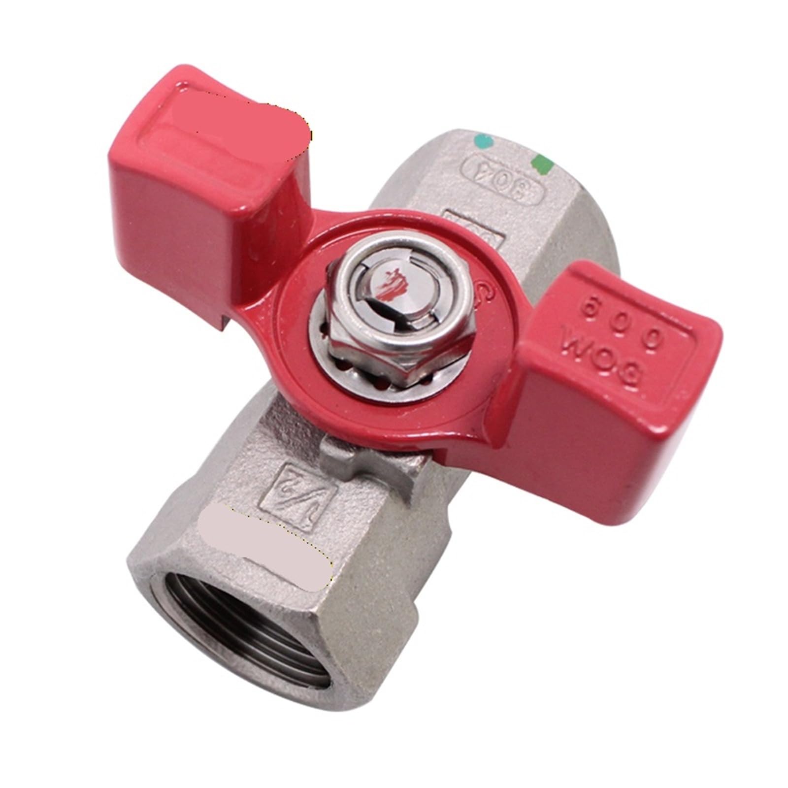 Trgyjgkf One Color Stainless Steel Dn15 1/2Inch Dn20 3/4Inch Dn25 Sus 304 Stainless Ball Valve Butterfly Handle For Water Oil Gas(Dn20)