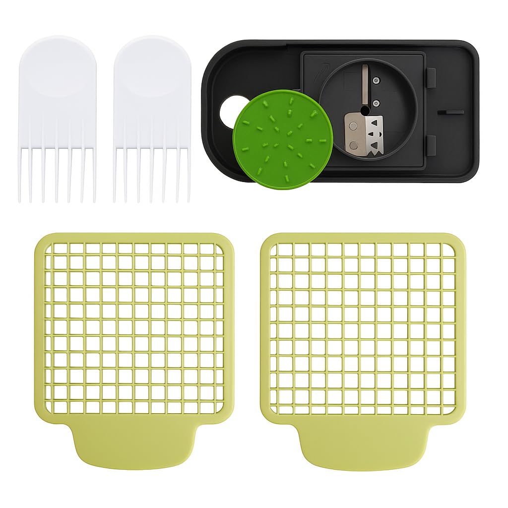 Vidalia Chop Wizard Accessory Kit, 3 Pieces, EZ Lift Tab, Grid Cleaner, Mandoline Blade - (For original Vidalia Chop Wizard Only)