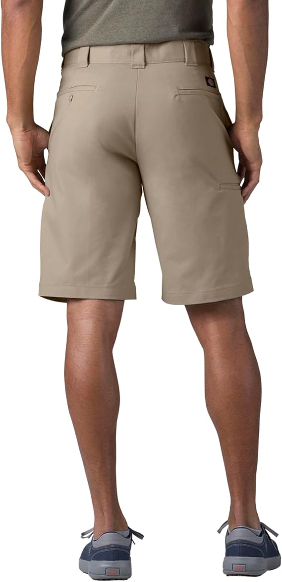 Dickies Men's 11 Inch Relaxed Fit Stretch Twill Work Short