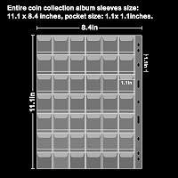 PAIYULE 12 lapos érmegyűjtő album lapok 9 lyukas érmetartó füzet védőborítás 5