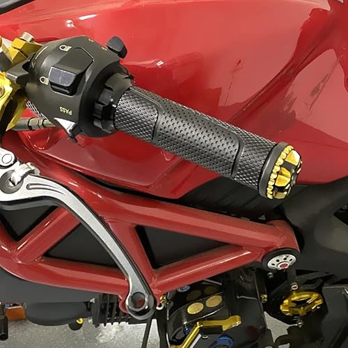 Miniatura 3 de Agarradera de aleación de aluminio, 1 par de agarres universales para manillar de motocicleta, antideslizantes para manillar de diámetro de 0.8