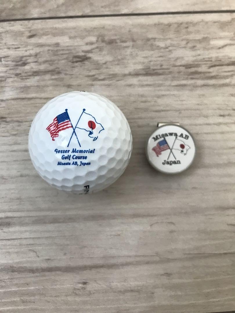 Amazon.co.jp: 米軍三沢基地ゴルフ場限定 ゴルフボール マーカー 品