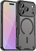 Funda compatible con Honor 600 Pro con imán, protección para cámara, resistente a golpes, 2 en 1 con placa trasera de PC + TPU, negro 1