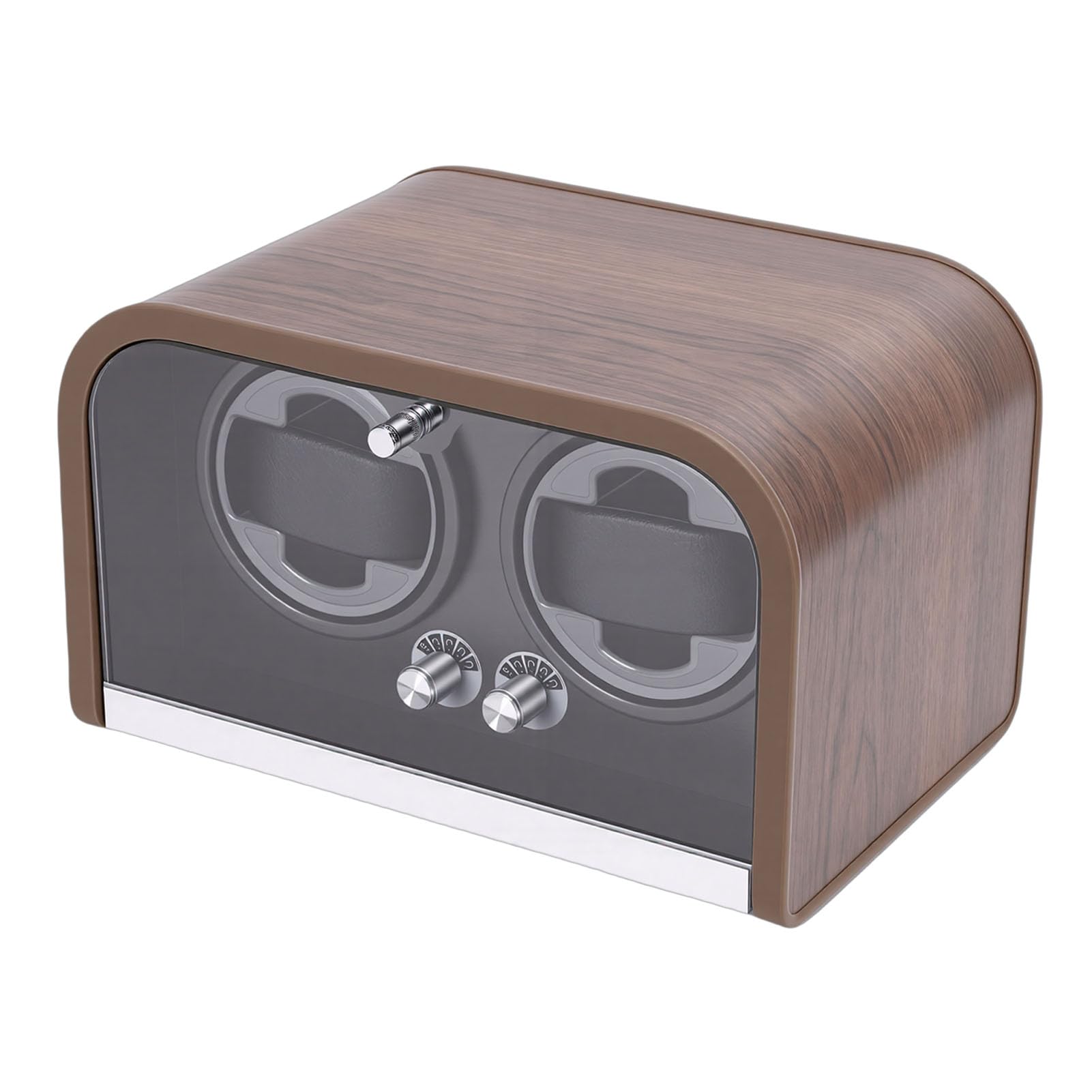Keenso Remontoir de Montre Automatique, Boîte de densité de Fibres avec Moteur Silencieux, 5 Modes de Rotation pour Collectionneurs de Montres Automatiques