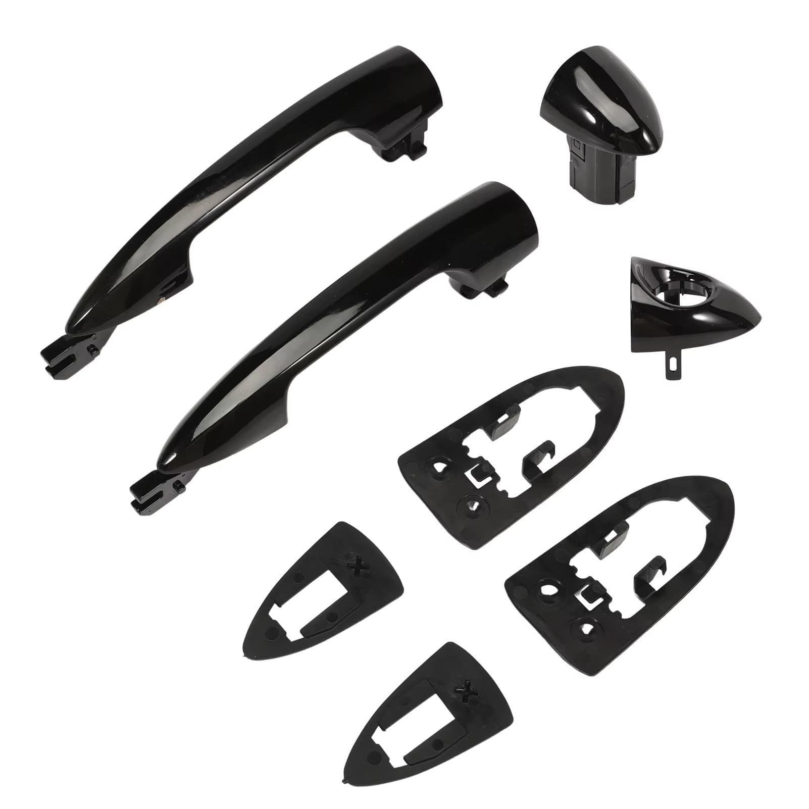 Qjahxkf Front Replacement Exterior Door Handles 1 Pair Rear Exterior Door Handles 156145296 156145295 For Alfa For Romeo 147 For Giulietta For Mito For Lancia Y 2012- Outer Handle(Front)