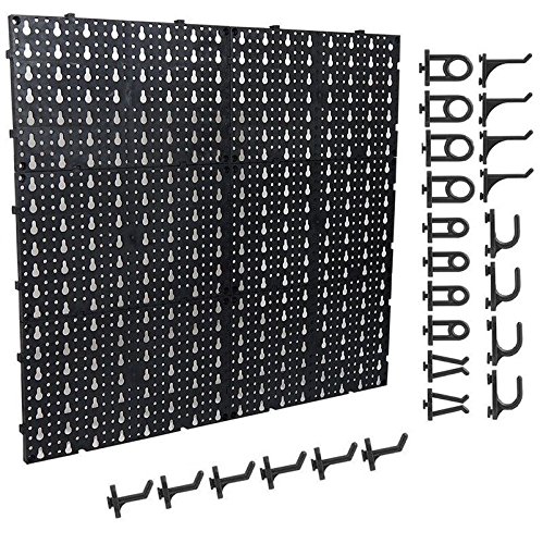 Mohr Painel Porta Ferramentas Plástico Perfurado - Organizador Grande Preto