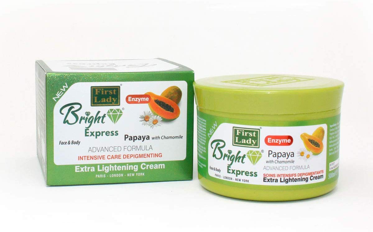 Bright Express Papaya & Chamomile Extra Skin Brightening Face & Body Cream 500ml - Dark Spots