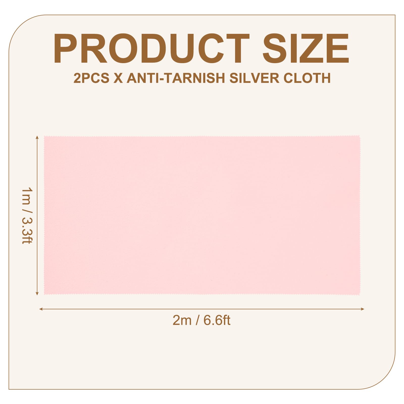 uxcell 2 panni anti-ossidazione argentati, 2 x 1 m, panno per la pulizia dei gioielli per argenteria, posate, gioielli e progetti fai da te, rosa