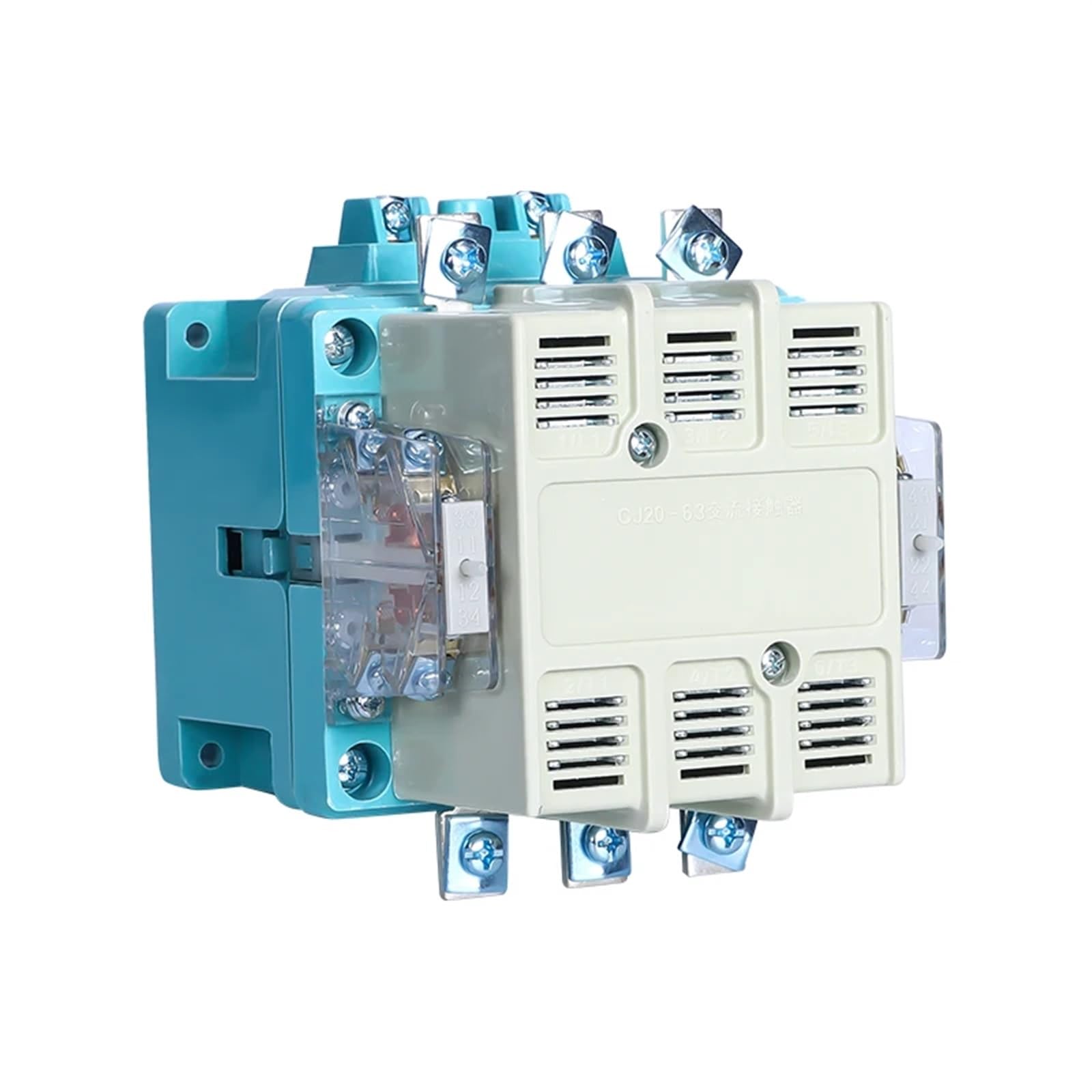 Stycznik AC CJ20-10A 16A 25A 40A 63A 100A 160A 250A 400A 630A 1000A 36V 127V trójfazowe srebrne styki (C20-1250A, 127V)
