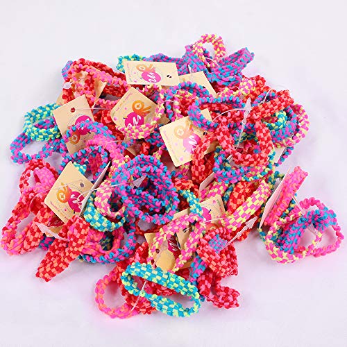 Baby Girls Hair ties YANHAO - Small Toddler Cute Hair Ties for Kids Mini Bulk Elastics Hairties Bands Accessories For Thin Hair ponytail no pull Hair Bands (100cs)