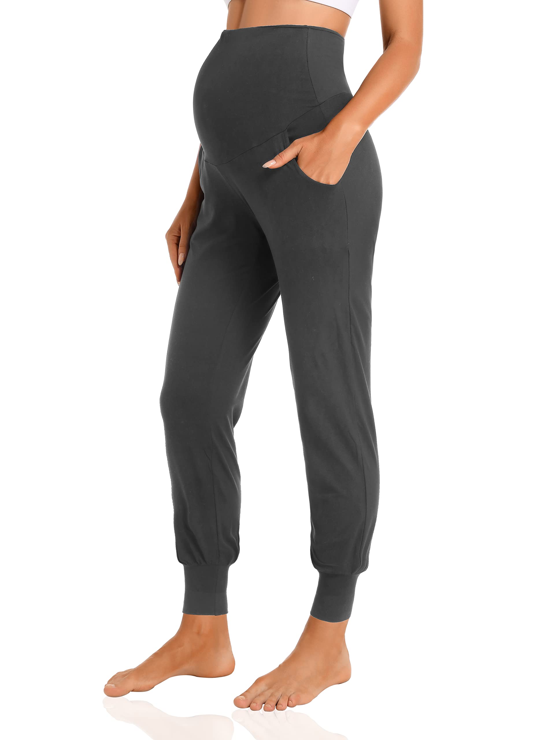 V VOCNI Pantalones cortos de maternidad para mujer, para correr, hacer ejercicio, yoga, caminar