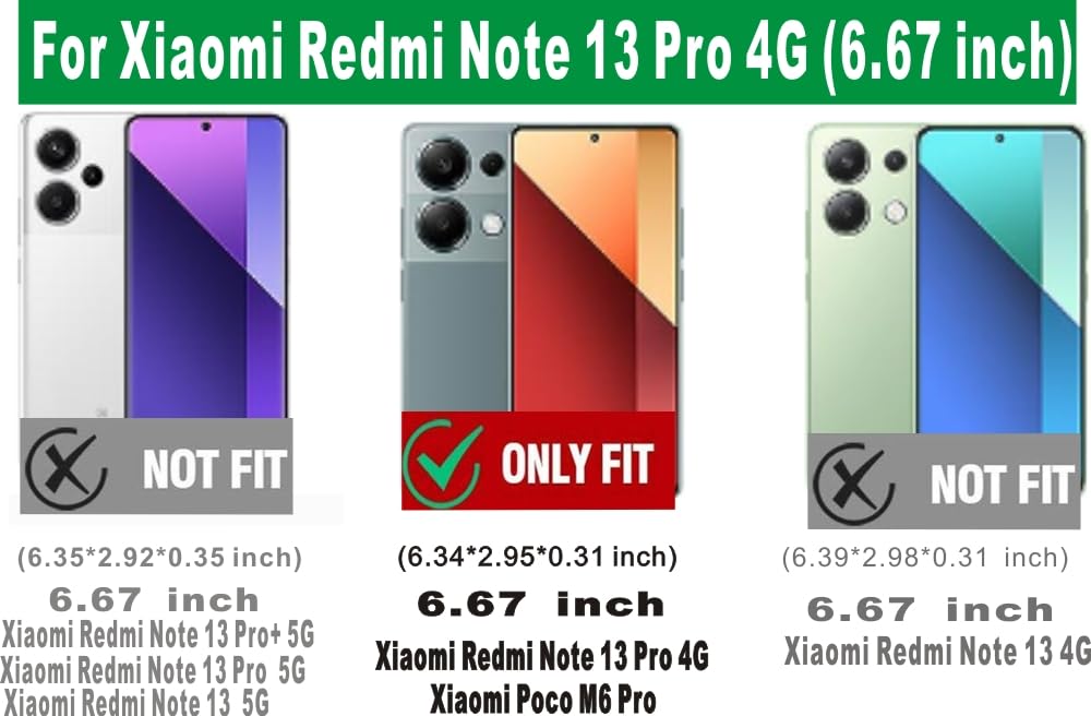 Folmecket Xiaomi Redmi Note 13 Pro 4G (Not for 5G) Case - Image 2