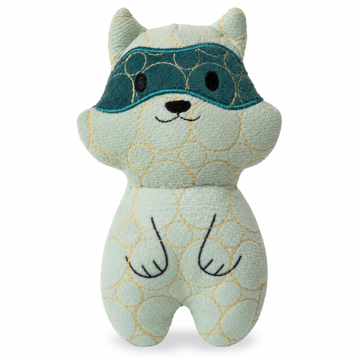 Bite Force Wildlife Tough Plush Toy for Dogs - Built with Kevlar, Multi-Layered with Reinforced Seams, Durable Dog Toy. Squeaker for Interactive Play. Ideal for Strong Chewers (Racoon)