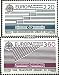 France 2667-2668 (complète.Edition.) 1988 Commerce en Europe (Timbres pour Les collectionneurs) vehicules sur Rails / funiculaire